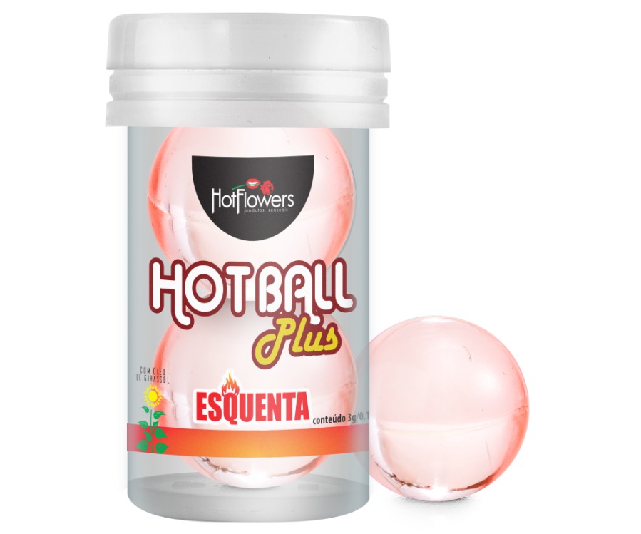 HOT BALL PLUS ESQUENTA- Provoca na pele uma sensação de aquecimento.